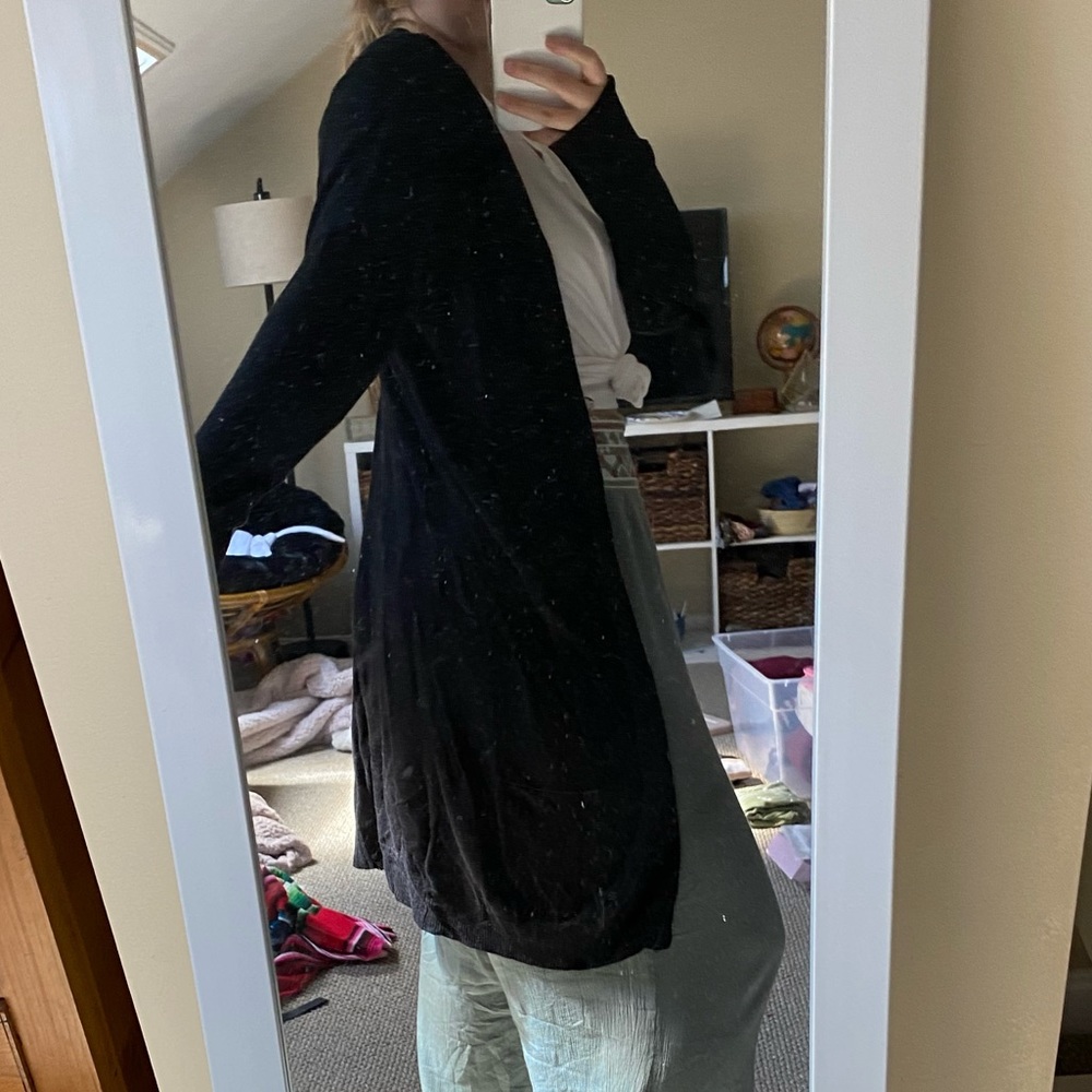 Black cardigan